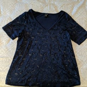 Torrid Lace burnout shirt